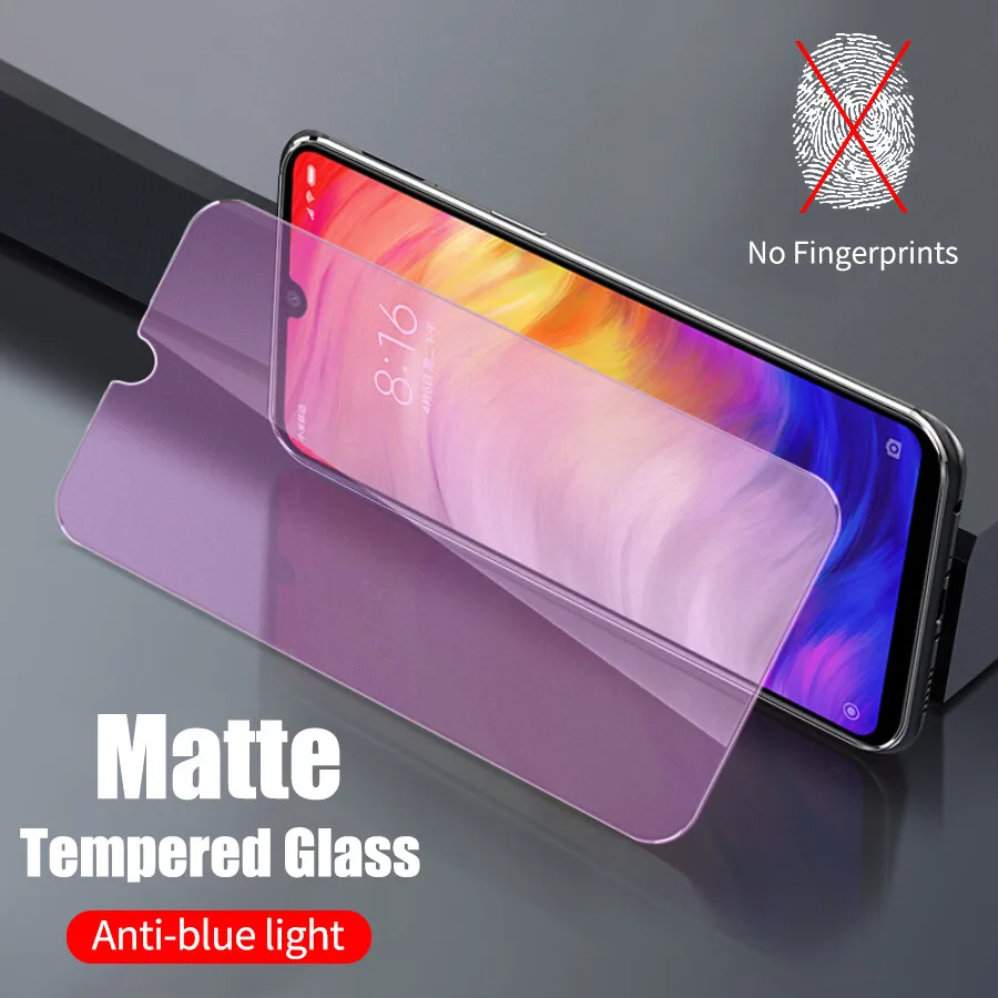 

Matte Frosted Anti UV Purple Blue Light HD Film Tempered Glass Screen Protector For Xiaomi Redmi 6 6A S2 Note 5 Pro 5A Plus