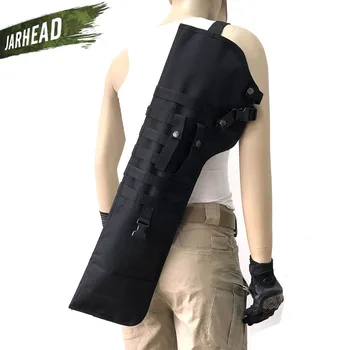 

Outdoor Tactical AK Rifle Scabbard Molle Shoulder Bag Military Shoulder Sling Portable Padded Shotgun Holster Knife Backpack