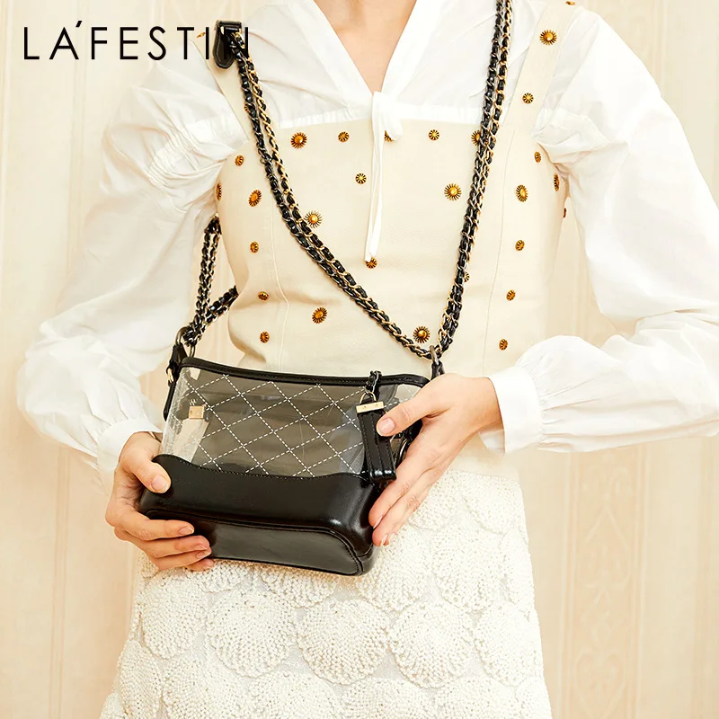 

La Festin 2019 new women's bag simple stray bags fashion single shoulder Messenger bag wild jelly bags