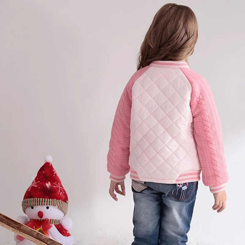 Детская зимняя куртка, пальто на утином пуху, детский зимний комбинезон, куртки-парки для девочек, детский лыжный костюм, зимняя верхняя одежда для девочек 3, 6, 8, 9, 12 лет - Цвет: pink