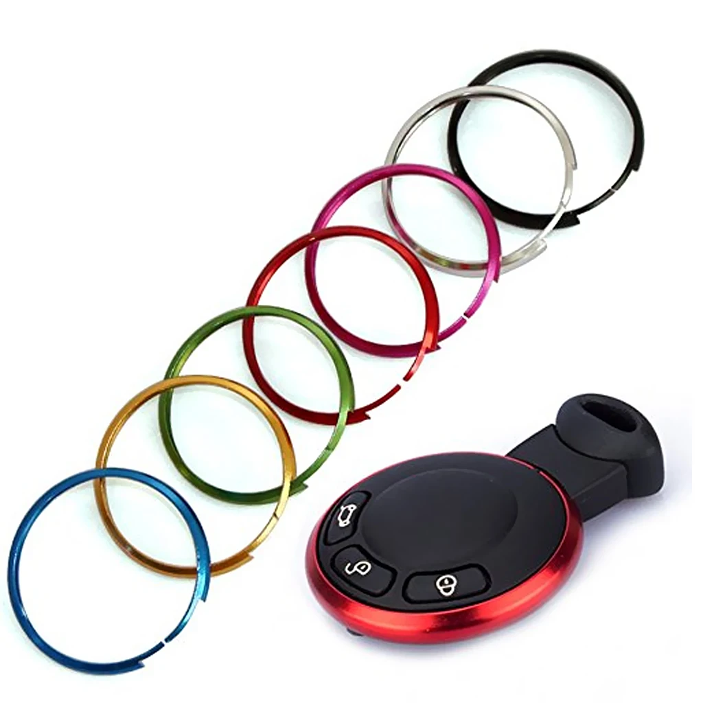 Aluminum Alloy 45mm Dia Car Key Trim Ring Rim Fit for BMW MINI Cooper New Design High Quality Aluminum Deco-Trim
