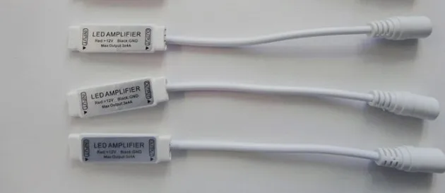 

free shipping 10pcs lot mini RGB led amplifier DC12V with DC power jack