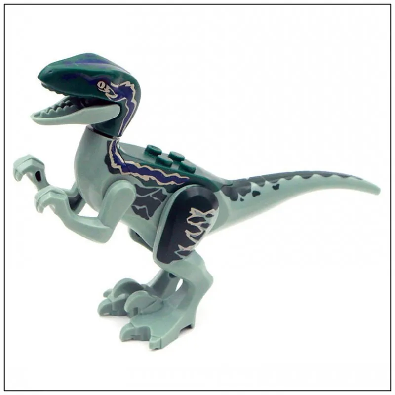 Случайный 1 цвет) Классические DIY пластиковые блоки динозавры тираннозавр рекс крошечные модели строительные блоки игрушки для детей подарок