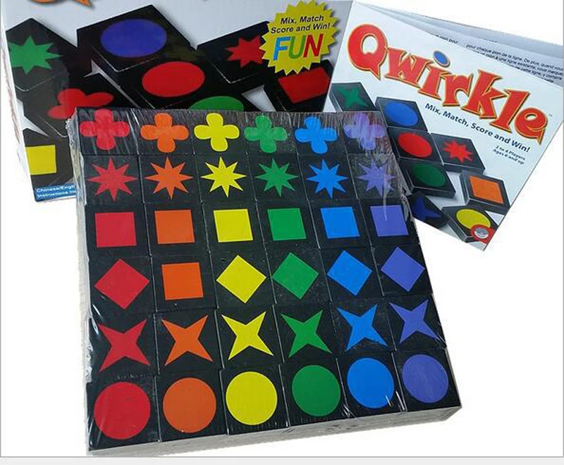 

Qwirkle Chess Game Mix Match Score Kids Educational Toys Chess Set Assembly Wooden Chess Toy Kid Qwirkle Adult Intelligence Game