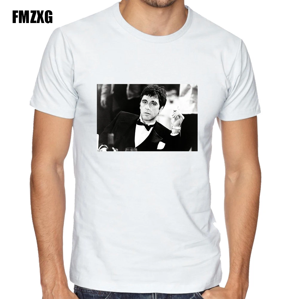 2017 новые летние модные scarface Аль Пачино Футболка с принтом Мужская Прохладный