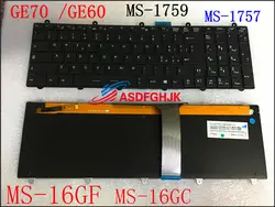 Оригинальный V139922DK1 V139922AK1 для MSI GE70 0NC GE70 0ND GE60 серии Клавиатура с синей подсветкой тест ОК