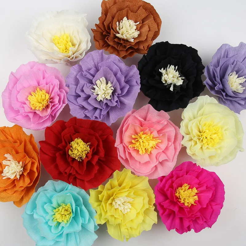 

Tissue Pom Pom Paper Flowers DTY FOR Wedding Decoration Birthday Party Baby Shower Paper Crafts Backdrop Decoration Recyclable