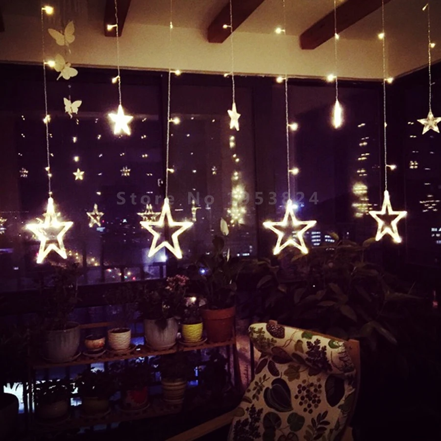 Star Curtain LED String Lights (19)