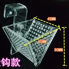 Акриловый прозрачный корм для рыб для красной крови червь ошибки сосания чашки конус нематода кормушка Воронка унисекс исследуя способность
