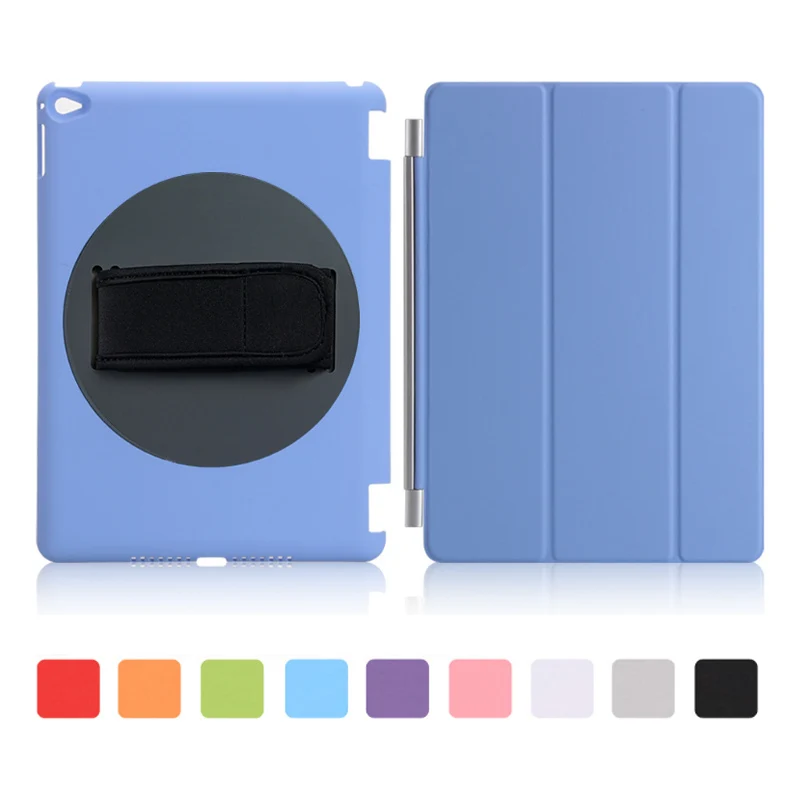 Hand Holder Case для Apple iPad Air 2 360 Вращающийся Кожа PU Смарт Стенд Флип Премиум качество чехол для iPad Air 2 A1566 A1567