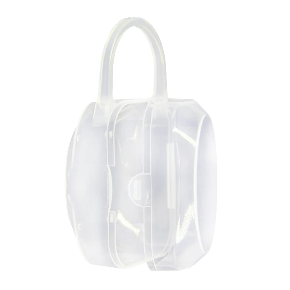 

New Portable Infant Baby Pacifier Nipple Storage Box Dust Pacifier Storage Box Transparent Pacifier Case Holder #15