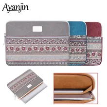 Новая Холщовая Сумка для ноутбука macbook Air 13 Чехол Pro 15 14 12 11 для Xiaomi Mi ноутбука 12,5 13,3 15,6 женские мужские сумки