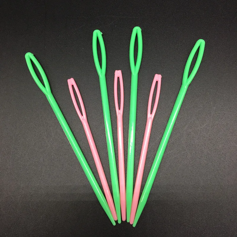 1Set(20PCs) Plastic Knitting Needles Seam Sewing Tool Needlework Needle