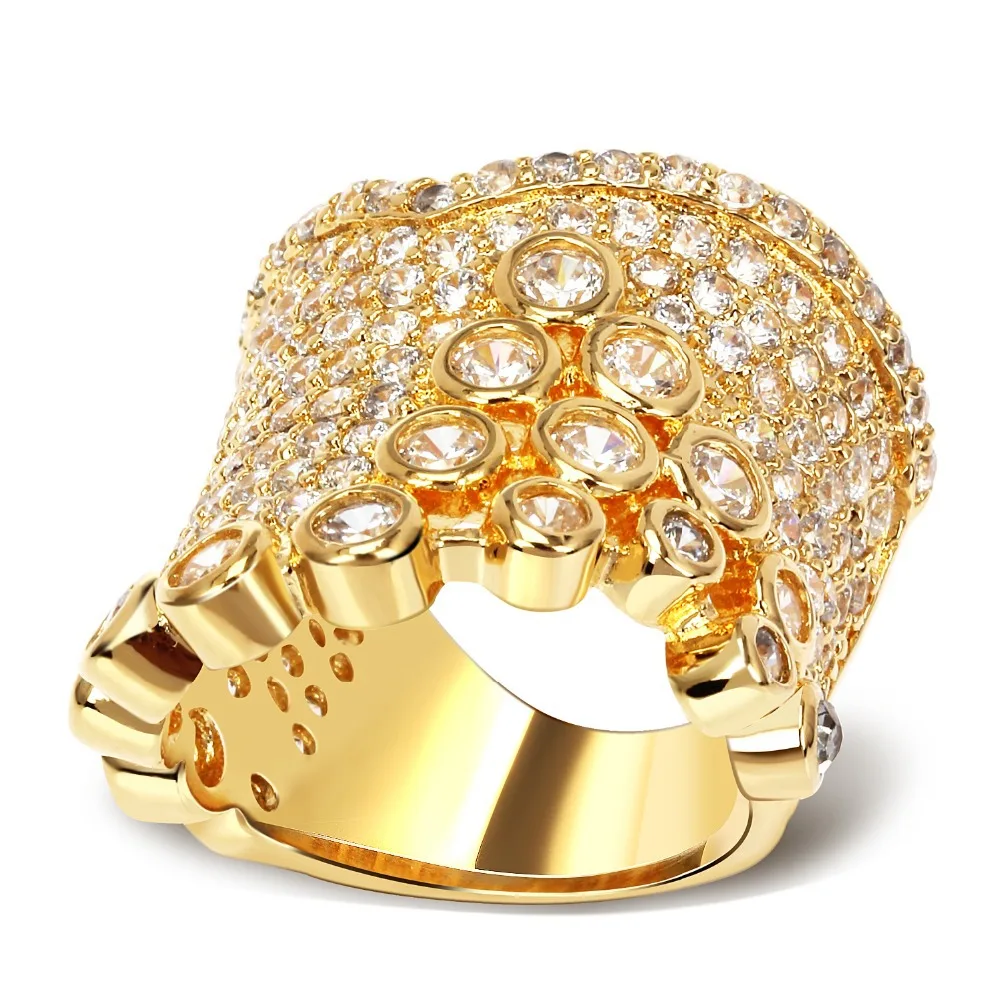 

Big Ring copper material setting Cubic zircon prong setting Ladies jewelry Free shipment size 6, 7, 8, 9
