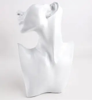 

White Resin Mannequin Head For Jewelry Earrings Necklace Didplay