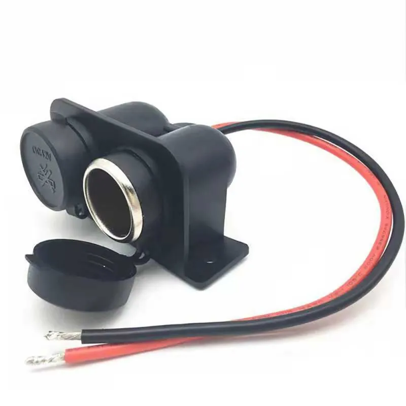 

2019 12V 2 Way Power Car Motorbike Motorcycle Boat Cigarette Lighter Double Socket Adapter Connectors Waterproof New