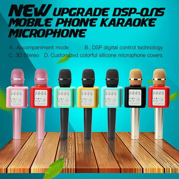 Original Brand Q9s Magic Bluetooth Karaoke Microphone Wireless Professional Player speaker With Carring Case For Iphone Android12_01 (1)