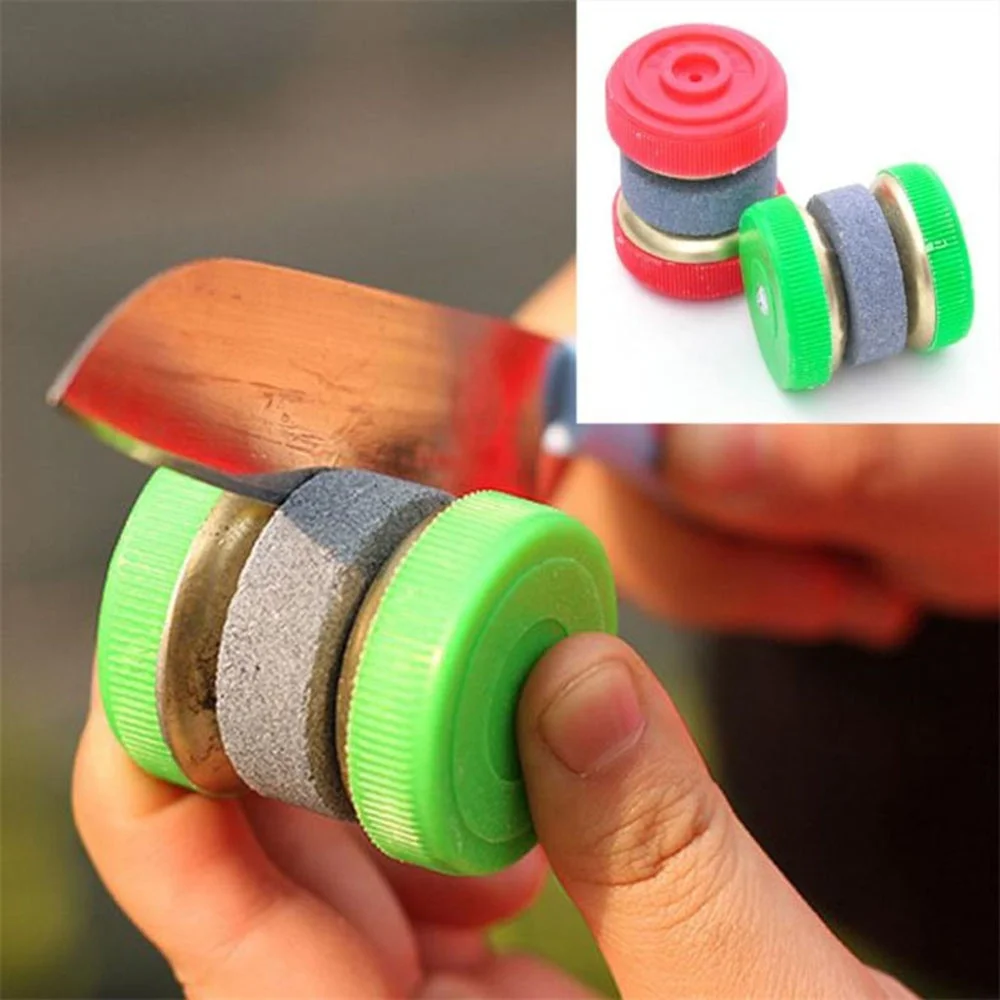 1 pc Knife Sharpener New Design Practice Stone Abrader Two Grinding