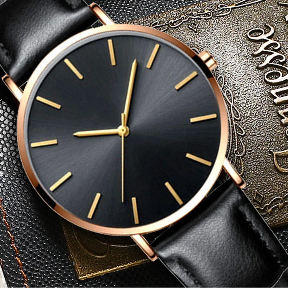 Мужские Женские часы ультра тонкие роскошные кожаные повседневные кварцевые часы для мужчин s часы тонкие мужские s наручные часы