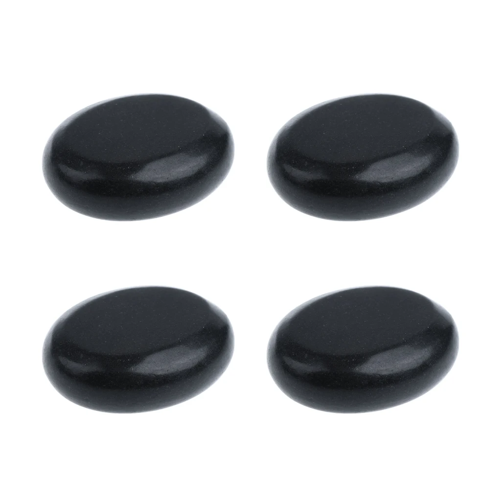 4 Pieces Spa Massager Stones Rock Energy Stone Volcani Stone For Body Facial Shoulder Care