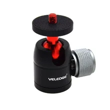 VD-M0A luminum мини-штатив шаровая Головка с резьбой 1/", Штативная головка для смартфонов iPhone X/легких камер