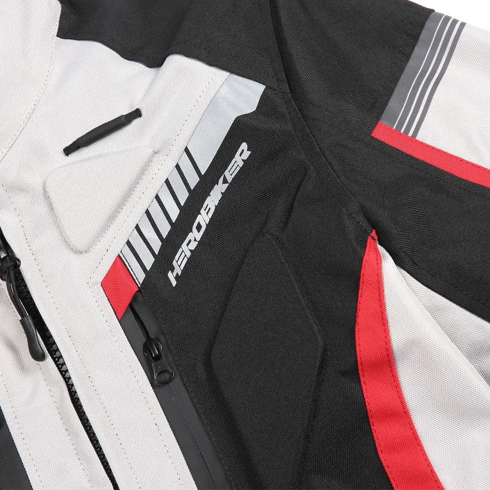 HEROBIKER otoño chaqueta de invierno de la motocicleta impermeable a prueba de viento chaqueta de montar de carreras de Moto ropa de protección - 5