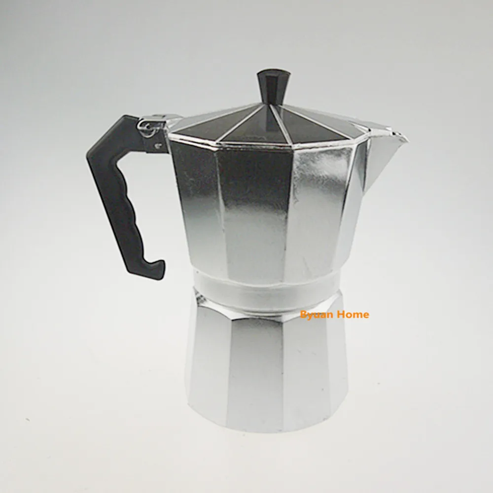 

1pc HYA Aluminum High quality coffee maker moka pot,Espresso coffee pot Moka machine vacumm coffee pot stovetop coffee maker