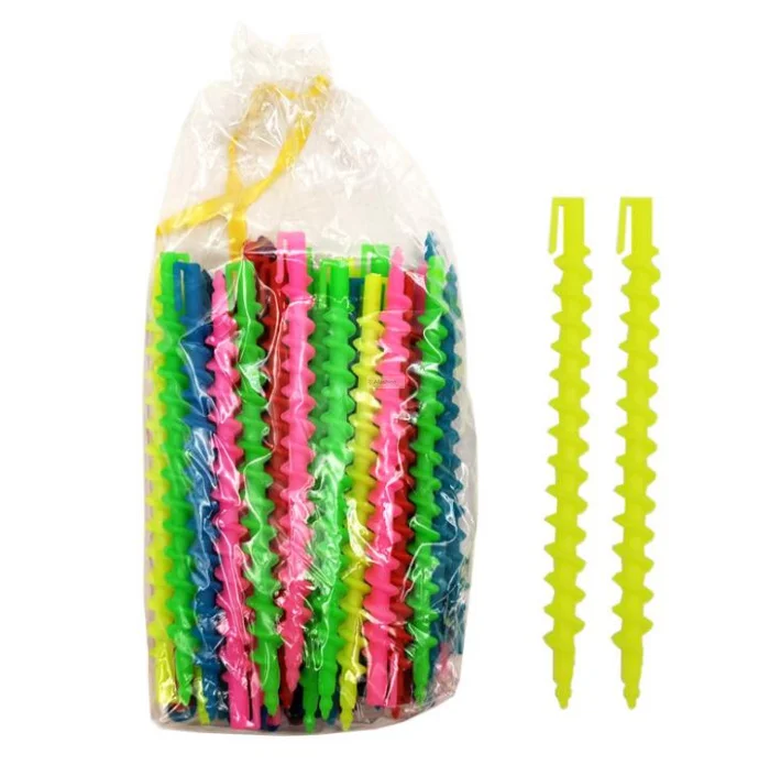 26pcs Plastic Hair styling tool Hair curling tools Spiral Hair Perm Rod Long curling spiral stick small styling tools Barber Salon Hairdressing accessory