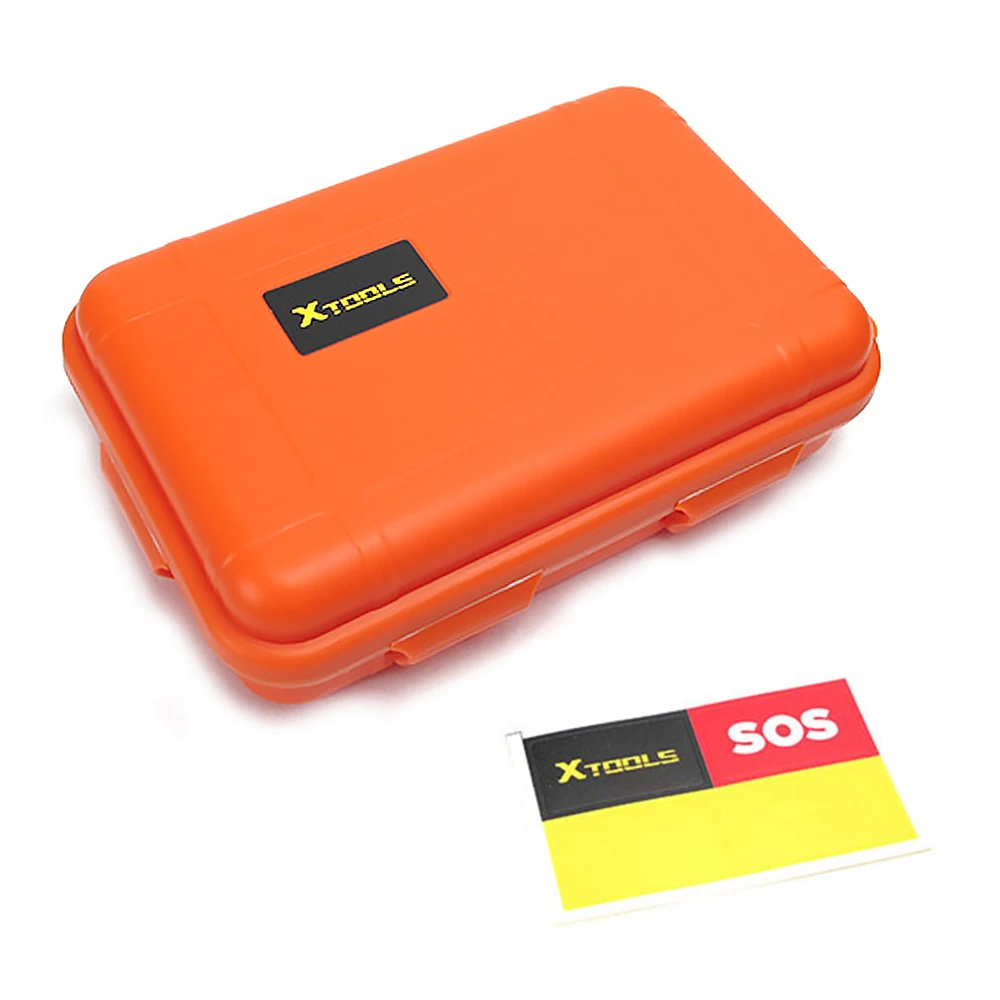 Открытый герметичный чехол для выживания для многофункционального инструмента, чехол для хранения, для кемпинга, путешествий, комплект контейнера для переноски, водонепроницаемый противоударный - Цвет: Orange S