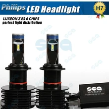 2x Plug & Play 90 Вт 12000LM P hilips СВЕТОДИОДНЫЕ H7 H8 H9 H11 H4 9003 HB2 Белый Лампы DRL Туман автомобилей стайлинг Фар комплект