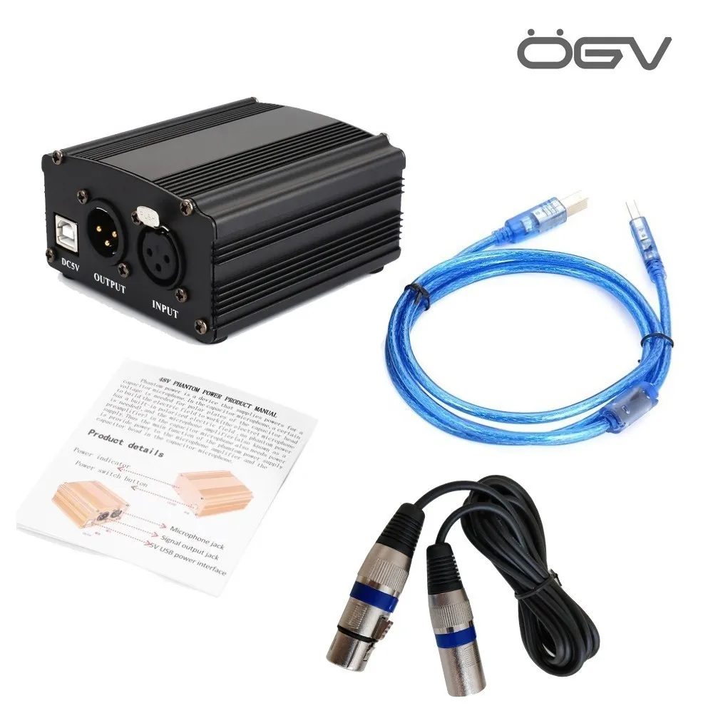 The New 48V Usb Phantom Power Supply Usb20 Cable Dual Plug Microphone For Micro Condenser Recording Equipment huismerk kopen in de aanbieding The New 48V Usb Phantom Power Supply Usb20 Cable Dual Plug Microphone For Micro Condenser Recording Equipment huismerk kopen in de aanbieding