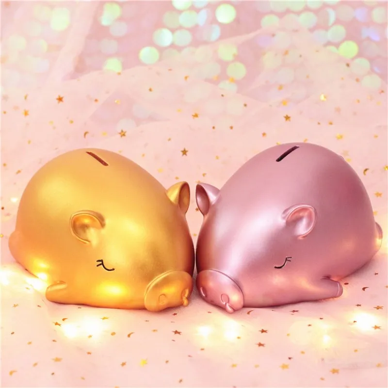 

Lucky Big Gold Pig Piggy Bank Meng Pig Birthday Gift New Year Creative Gift To Send Children To Not Bad Money Box Home Decor