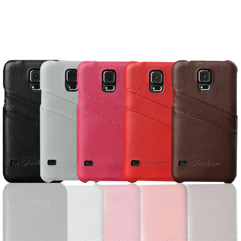 

Luxury Genuine Leather Back Card Slot Case For Samsung Galaxy S5 Neo S6 S7 Edge S8 S8 Plus Note 5 Cover Ultra Thin