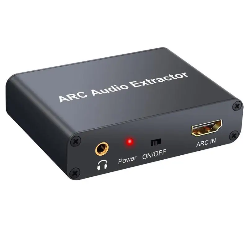 192 кГц ARC аудио адаптер HDMI цифровой аудио экстрактор в аналоговый конвертер Поддержка 3,5 мм RCA стерео коаксиальный оптический выход