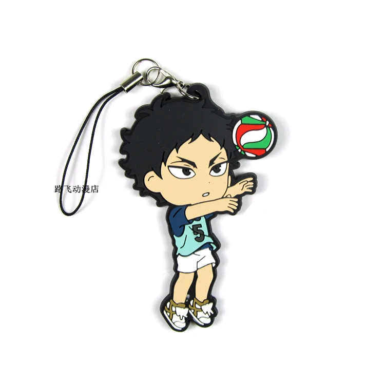 Аниме модель Haikyuu резиновый брелок Hinata Shoyo Kageyama Tobio Sawamura Daichi Sugawara Koushi фигурку кулон