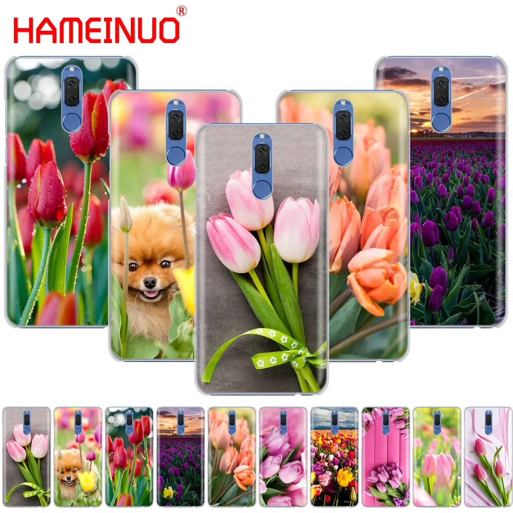 

Tulips flower Spring field Red pink yellow phone Case for Huawei NOVA 2 2S 3e PLUS LITE p smart 2018 enjoy 7s mate 7 8 9 10 pro