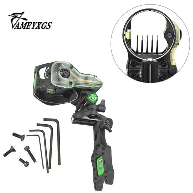  US $121.54 1Pcs Archery Compound Pins Aiming Adjusted Right Hand Improve Vision Assisted Aiming Hunting 