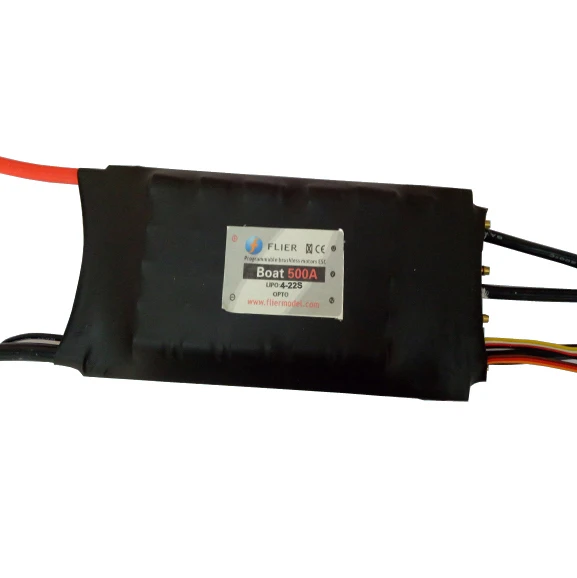 Скоростной бесщеточный контроллер HV 22S 500A esc + программная коробка для RC лодки