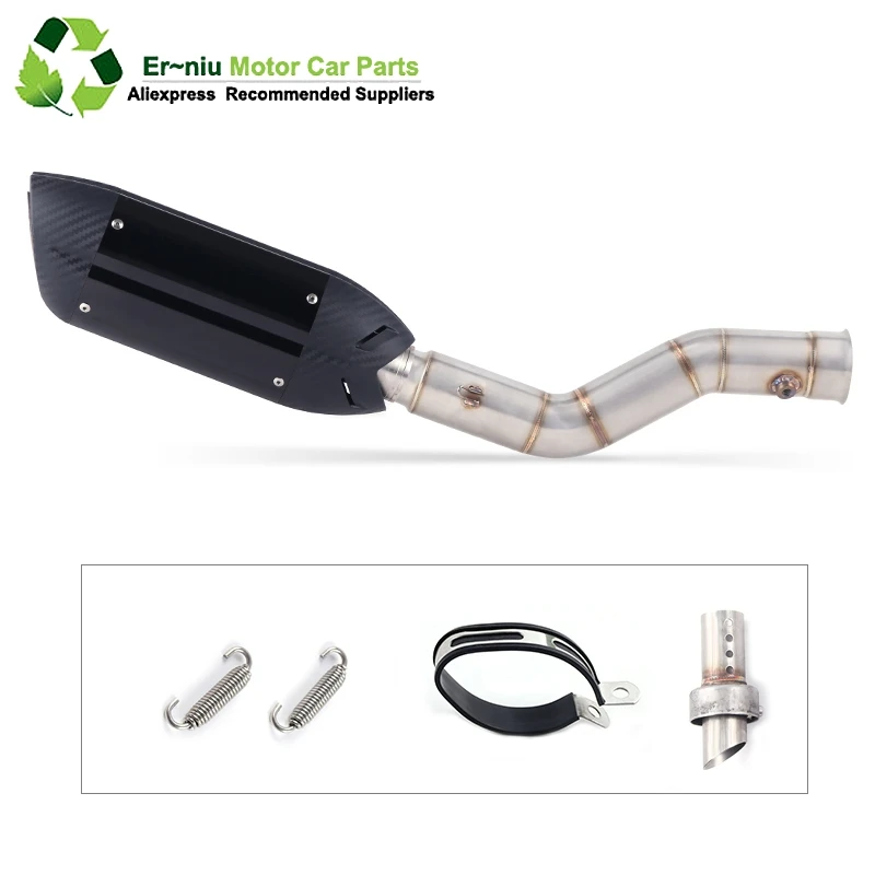 

Motorcycle Exhaust Muffler Escape Middle Link Contact Pipe Full System Slip On For yamaha YZF R1 1000 YZF1000 YZF-R1 2009~2015