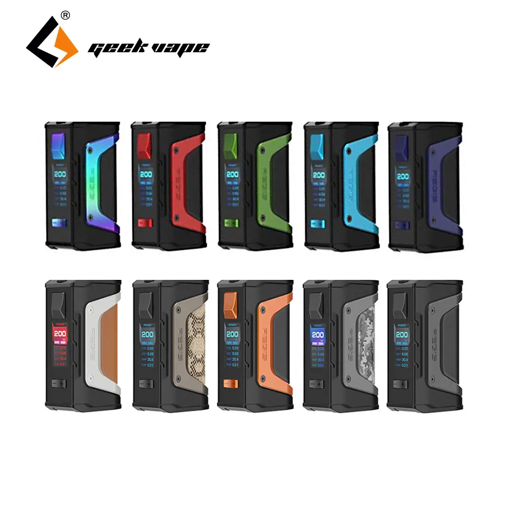 2 шт./лот GeekVape Aegis Mod Legend 200 Вт TC Box MOD Питание от двух аккумуляторов 18650 электронные