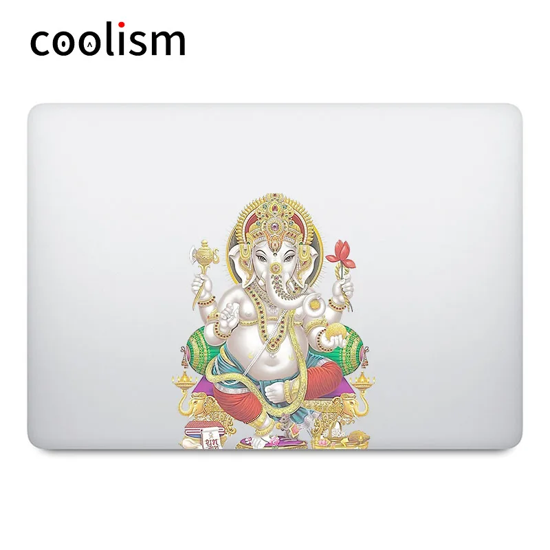Наклейка для ноутбука с изображением индийского шувы Ganesha Gold Deity God наклейка Macbook