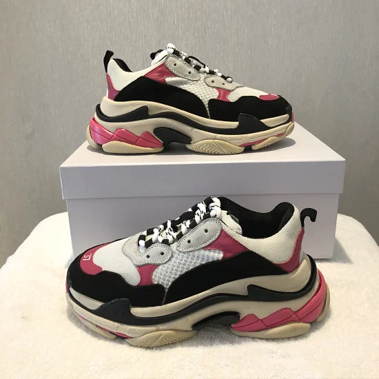 

Ins Hot Casual Lace Up Mesh Mixed Color Sneakers Flat Platform Increasing Sneaker Design Superstar Woman Shoes Shallow Flats