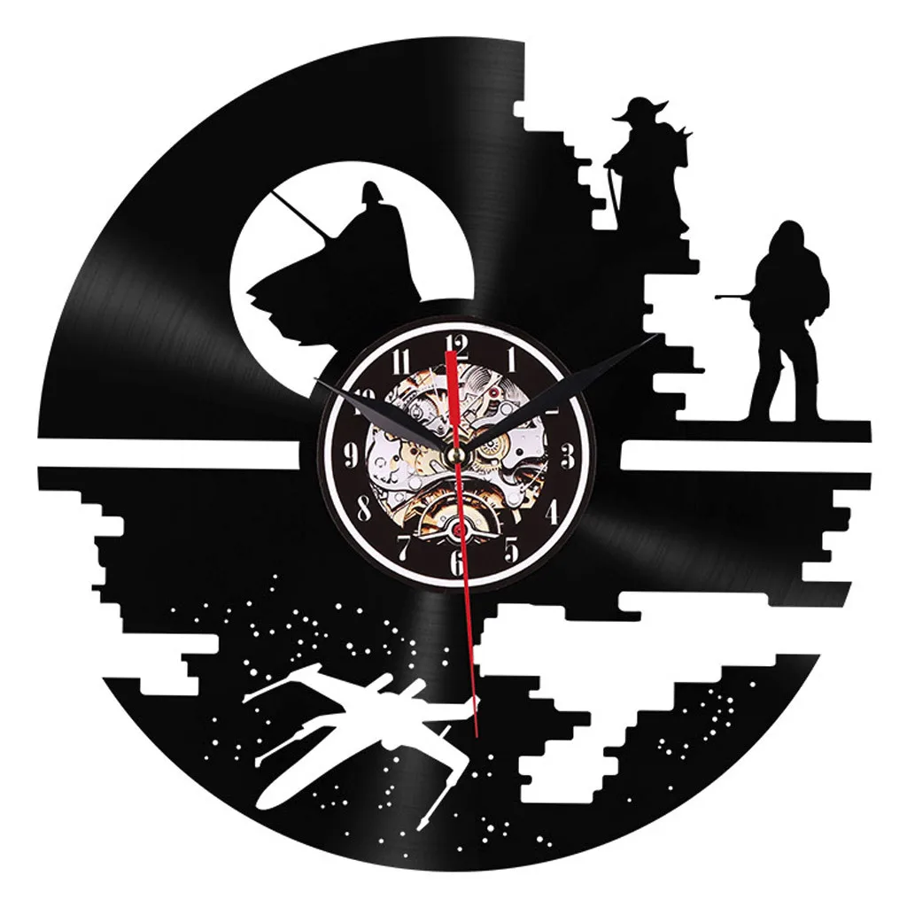 2019 Creative Wall Clock Modern Style 1234 Pattern Pointer Silent Wall