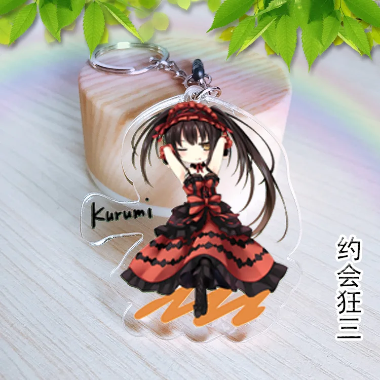 Аниме Yatogami Tohka акриловый брелок с подвеской для косплея окружающие брелки