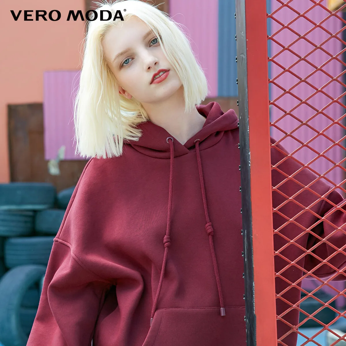 Vero Moda Women's 2019 hooded padded plush velvet sweatshirt | 318333504
