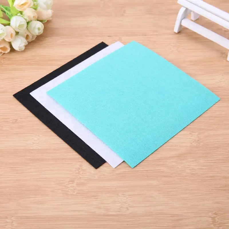 40 шт разноцветная Нетканая фетровая Полиэстеровая ткань для рукоделия ...