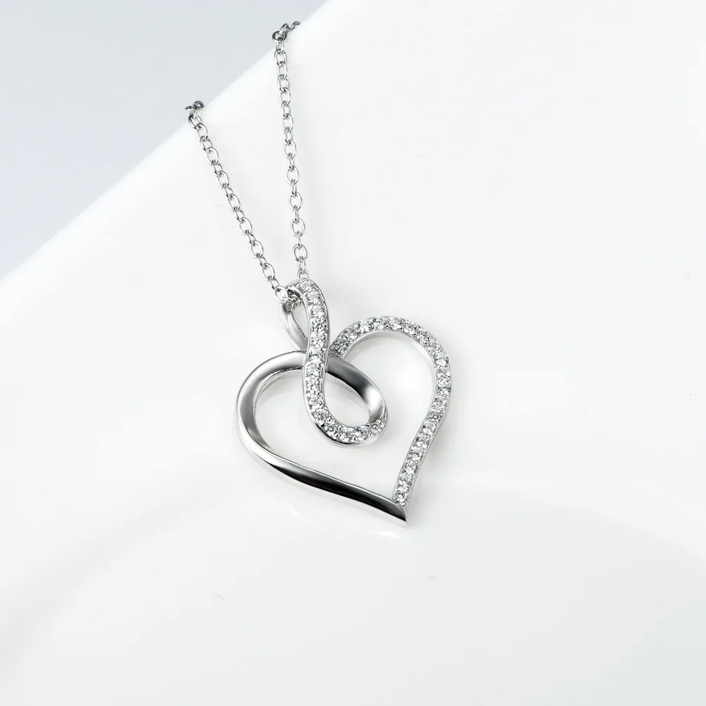 С кулоном S925 чистого серебра любовь просто набор ожерелье с серебряные комплектующие производителей