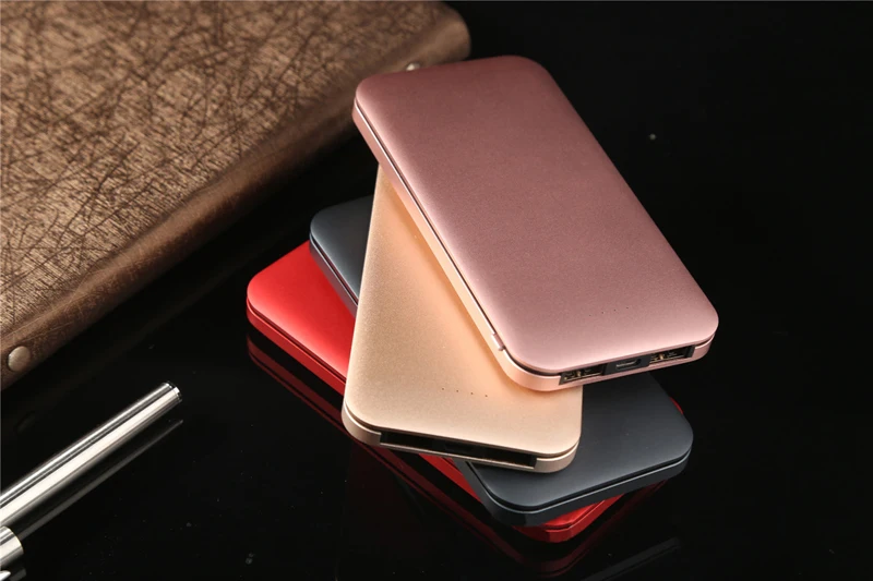 Power bank Ultra-thin10000mAh power bank10 мм портативные внешние литий-полимерные батареи для мобильного телефона для xiaomi горячая распродажа