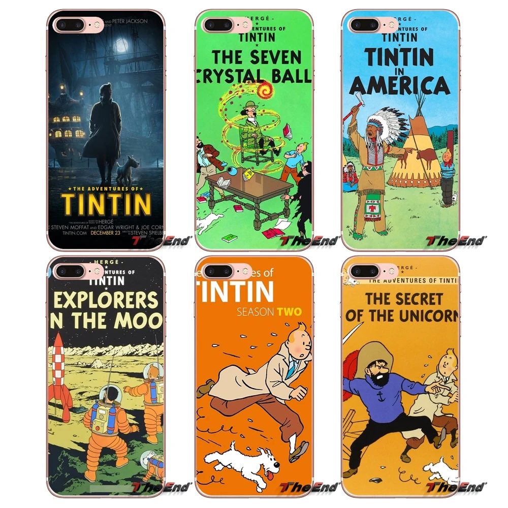 

For Xiaomi Mi6 Mi 6 A1 Max Mix 2 5X 6X Redmi Note 5 5A 4X 4A A4 4 3 Plus Pro The Adventures of Tintin TPU Transparent Shell Case
