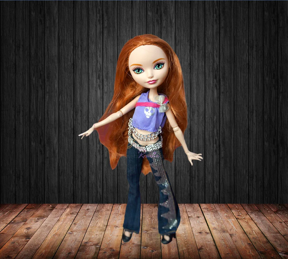 Rosana/Модная Одежда для куклы Monster High; повседневная одежда; костюм куклы; вечерние юбки; кофта и штаны; комплект со штанами